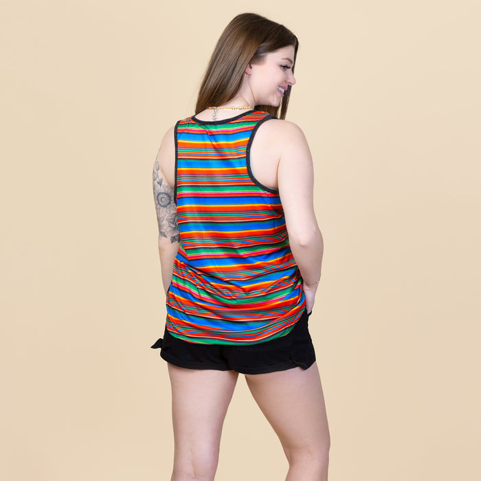 10517 - Serape Print Tank Top with Pocket