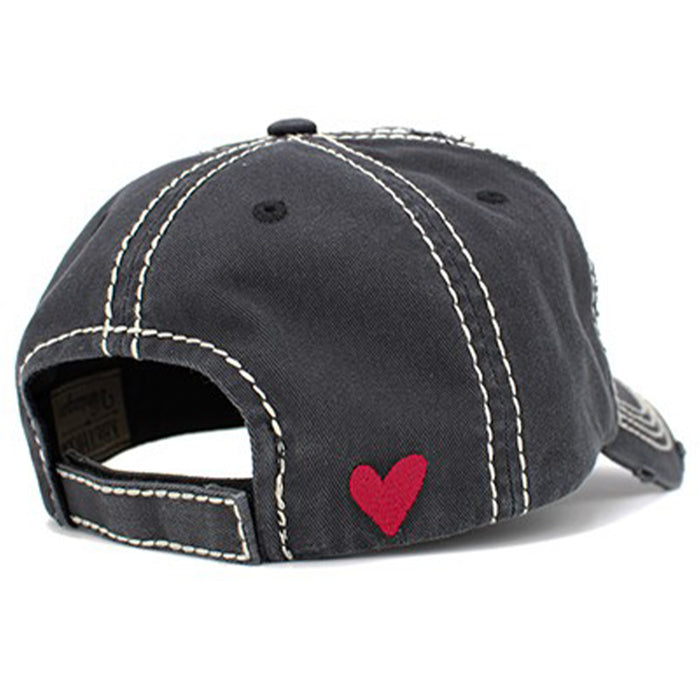1407 - Girl Power Hat - Black