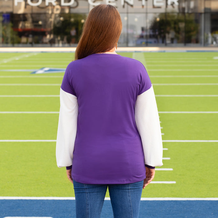 40015 - Game Day Long Sleeve Top - Purple