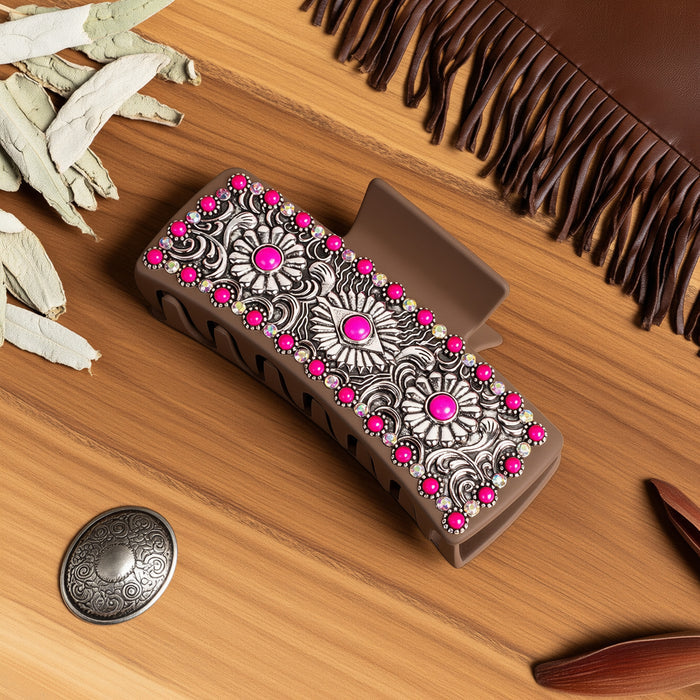 79081 - Western Claw Clip - Fuchsia