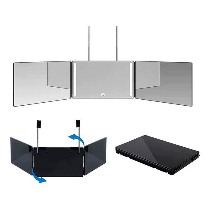 Absolute New York Trifold Mirror 3-Panel With Led