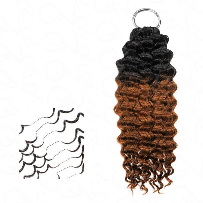 Ombre #T1B/30 / Water Wave (Total 4 packs) / 14''