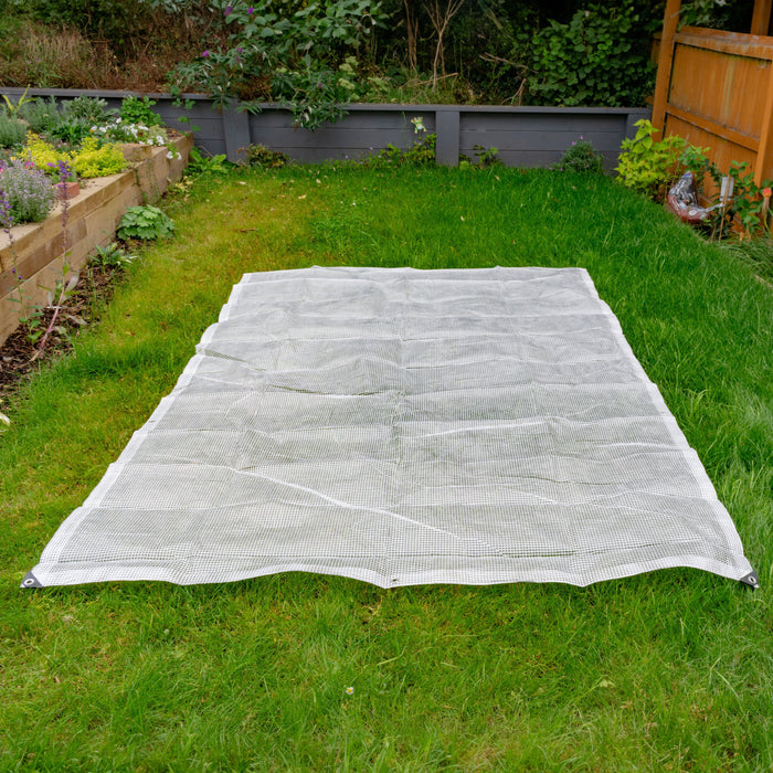 Clear XL-Grade Tarpaulin 6m x 10m Waterproof Tarpaulin Cover Reinforced Eyelets