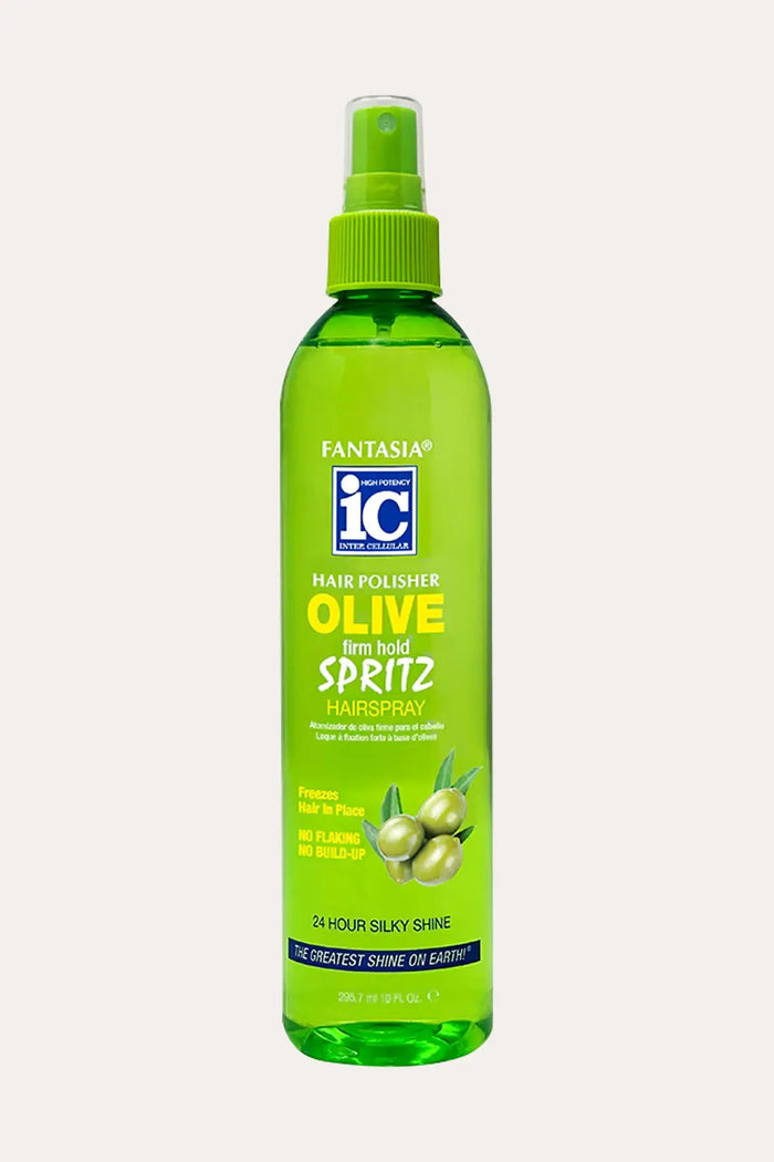 FANTASIA IC HAIR POLISHER OLIVE SPRITZ HAIR SPRAY 12oz - BSW BEAUTY CANADA