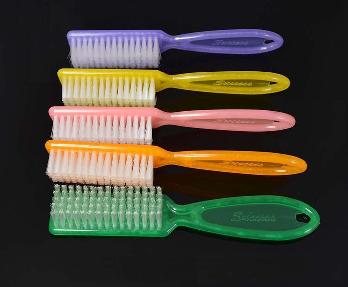 Manicure Nail Dust Scrub Brushes, Professional Quality - Assorted Color 5ct