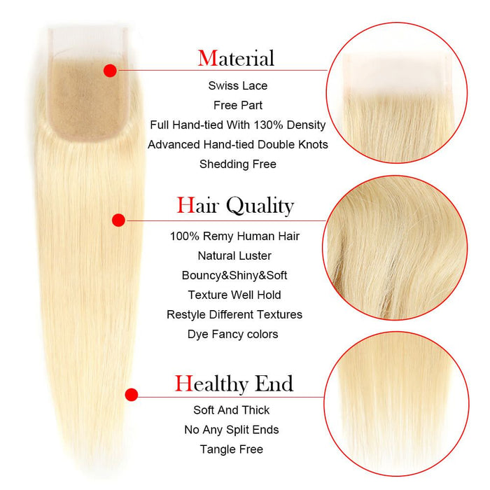 advantages of qvr silky straight 613 blonde virgin human hair weave with closure