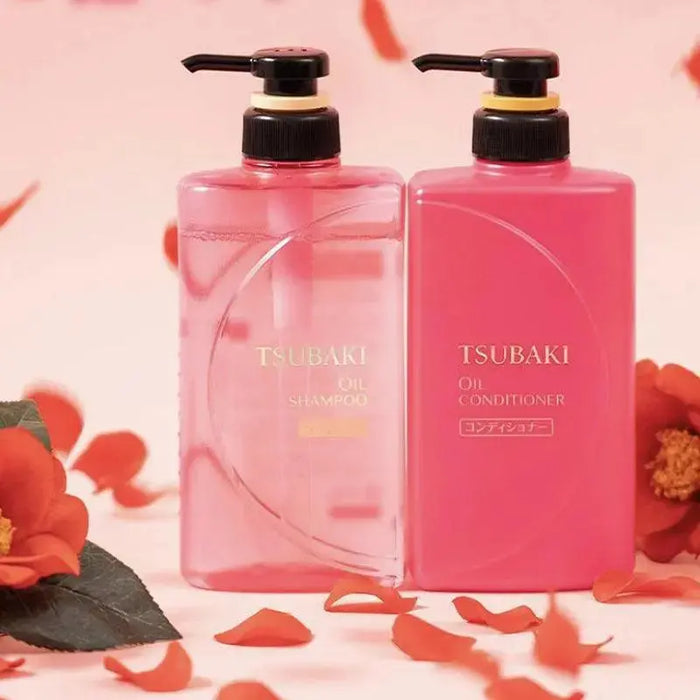 Shiseido Tsubaki Oil Shampoo And Conditioner Pump Pair 490 ML - DOKAN