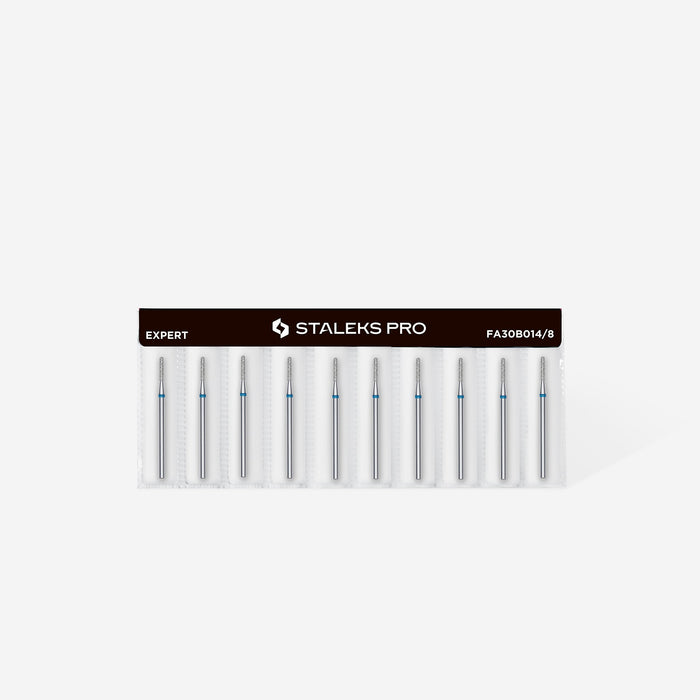 Staleks Diamond Bit - Cylinder Blue (M) 1.4 / 8mm (360)-Drill bit-STALEKS PRO-Gel Essentialz