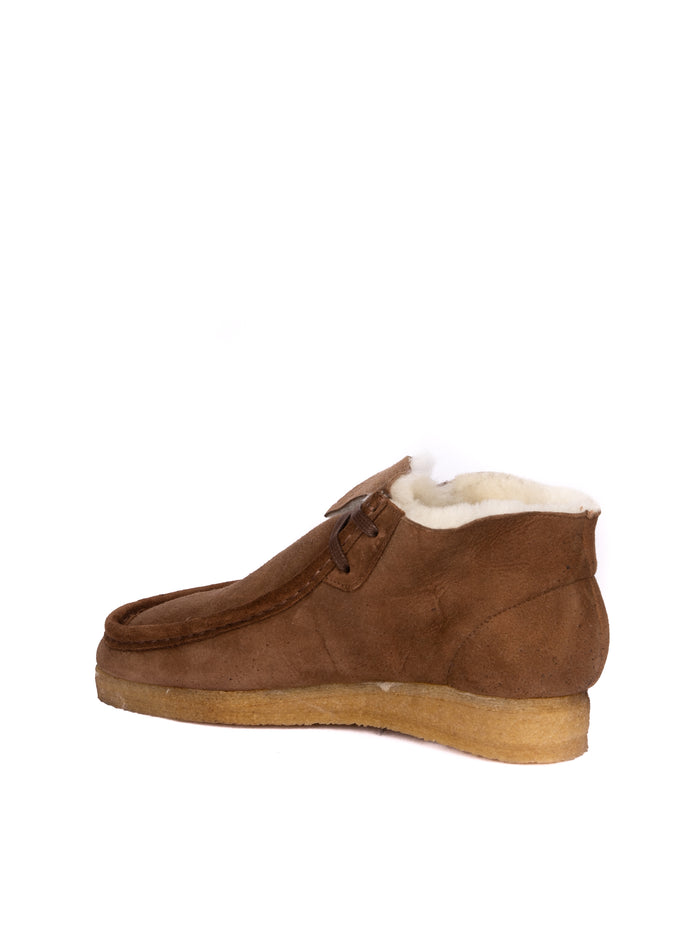 CLARKS ORIGINAL Stringata wallabee boot cuoio 26162498 WALLABEE BOOT-TAN