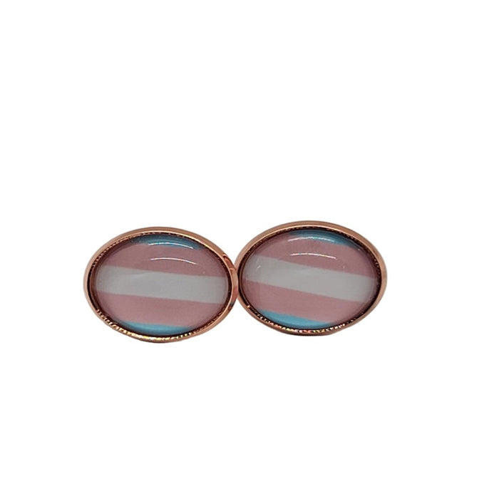 Trans Pride Flag Earrings