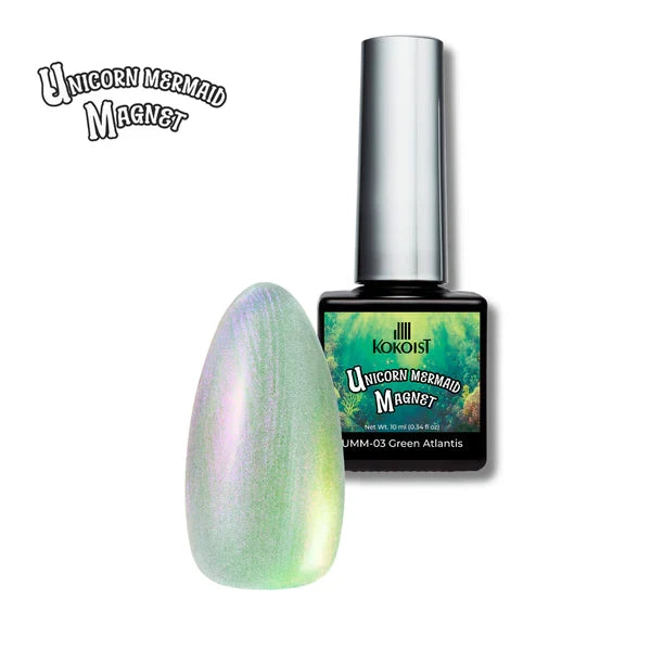 Unicorn Mermaid Magnet UMM-03 Green Atlantis
