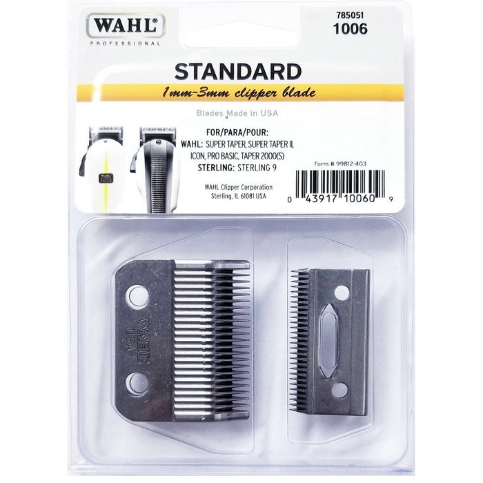 Wahl Professional Standard 2-Hole Clipper Blade 1mm - 3mm 1006 - Palms Fashion Inc.