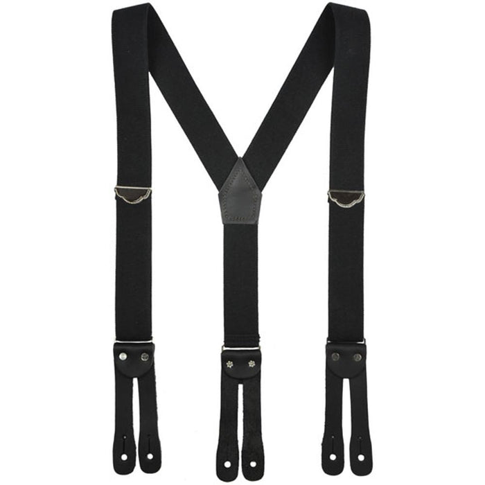 Welch 1.5" LEFY Y-Back Suspender Belts & Suspenders Welch Black 46 Inch 1.5 Inch