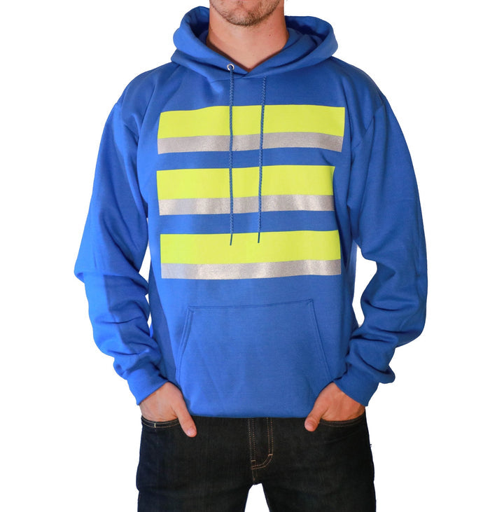 Whistle Workwear Safety Hoodie_Royal Sweatshirts & Hoodies Whistle Workwear Royal 2XL Reg