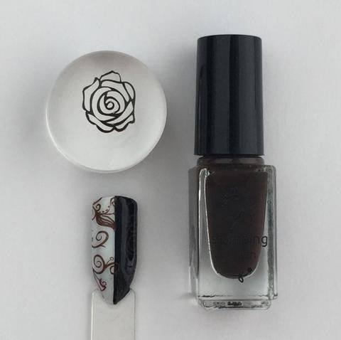 #023 Pure Cocoa | Clear Jelly Stamping Polish