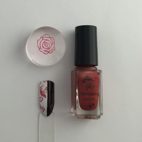 #024 Copper Rose | Clear Jelly Stamping Polish