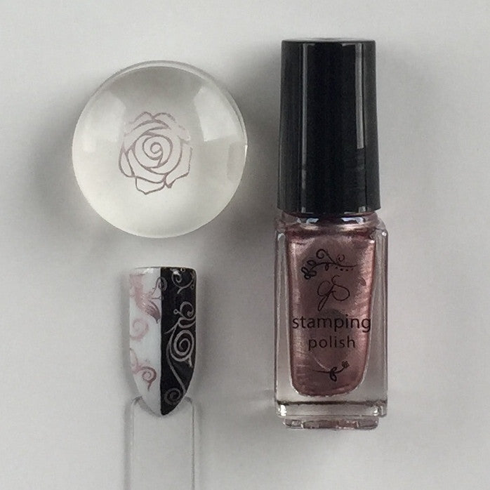 #041 Sweet Baby Rose | Clear Jelly Stamping Polish