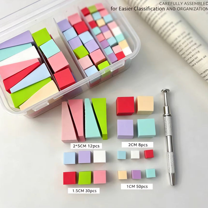 100pcs Mini Sponge for Ombre Pat Pat Gel and Chrome + 1 Tools