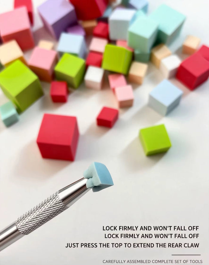 100pcs Mini Sponge for Ombre Pat Pat Gel and Chrome + 1 Tools