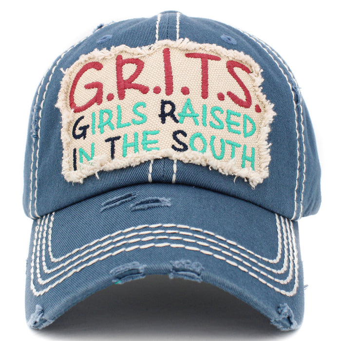 1413 - Girls Raised In The South Hat - Blue
