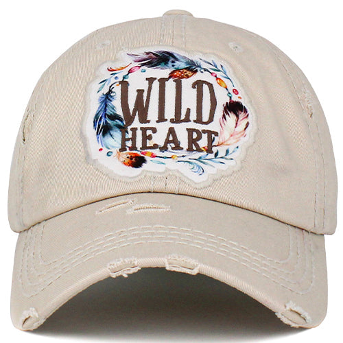 1447 - Wild Heart Hat - Stone