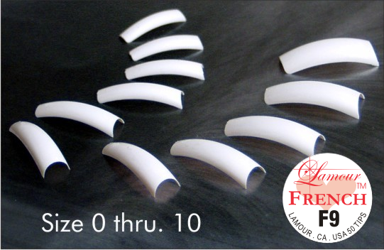 150ct Lamour Manicure & Pedicure French Tips (Choose Your Size)
