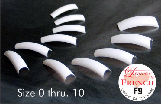 150ct Lamour Manicure & Pedicure French Tips (Choose Your Size)