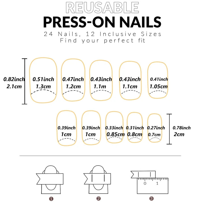 24PCS Explosions in Europe and America Long Water Pipes White French Rectangular Nail Fake Nails