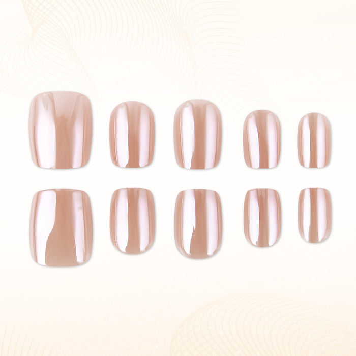 30 pieces rose gold plating short square