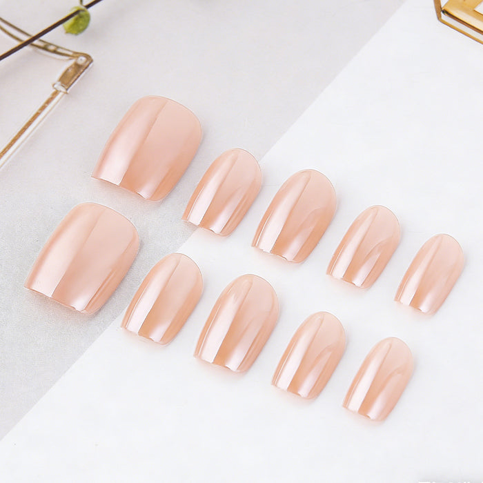 30 pieces rose gold plating short square