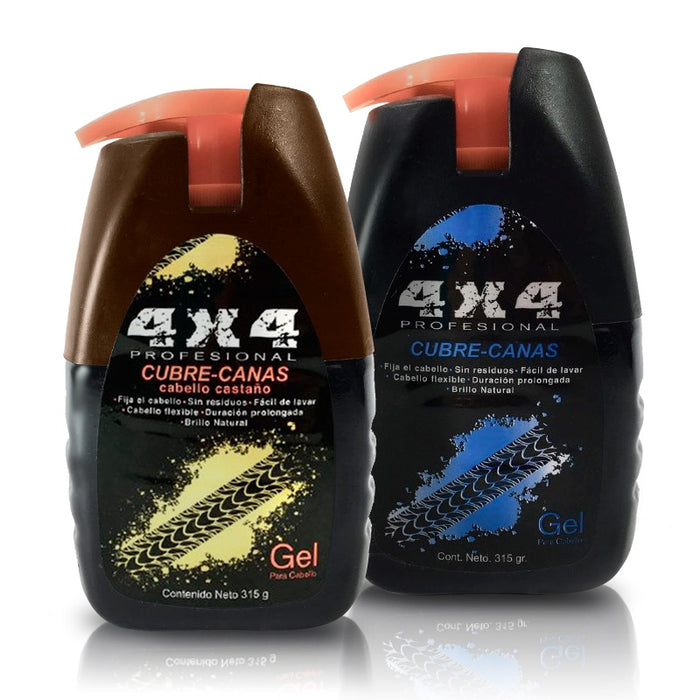 4x4 Profesional Gel Cubrecanas Color Negro / Black gel  4x4 315 Gr