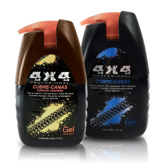 4x4 Profesional Gel Cubrecanas Color Negro / Black gel  4x4 315 Gr