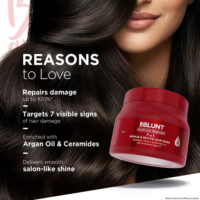 7 in 1 Repair & Revive Hair Mask for Up to 100% Damage Repair* - 120g