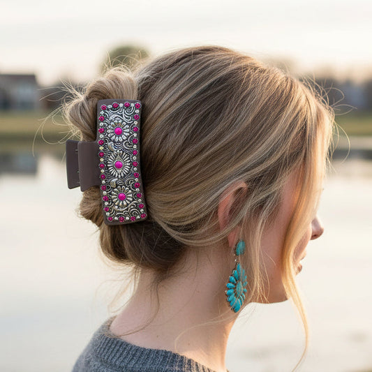 79081 - Western Claw Clip - Fuchsia