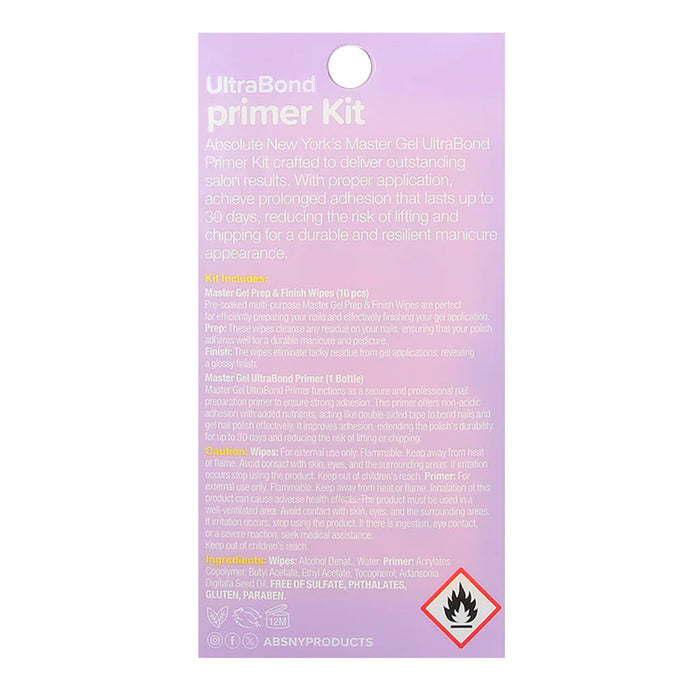 Absolute New York Master Gel Ultra Bond Primer Kit