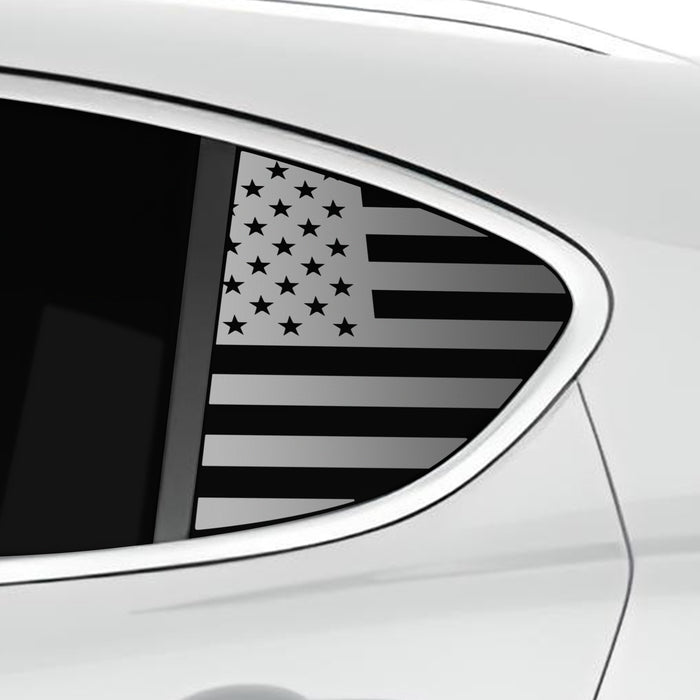 Quarter Window American Flag Vinyl Decal Stickers Fits Alfa Romeo Stelvio 2019 - 2025 - Bogar Tech Designs