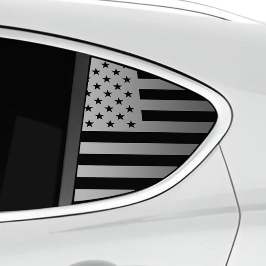 Quarter Window American Flag Vinyl Decal Stickers Fits Alfa Romeo Stelvio 2019 - 2025 - Bogar Tech Designs