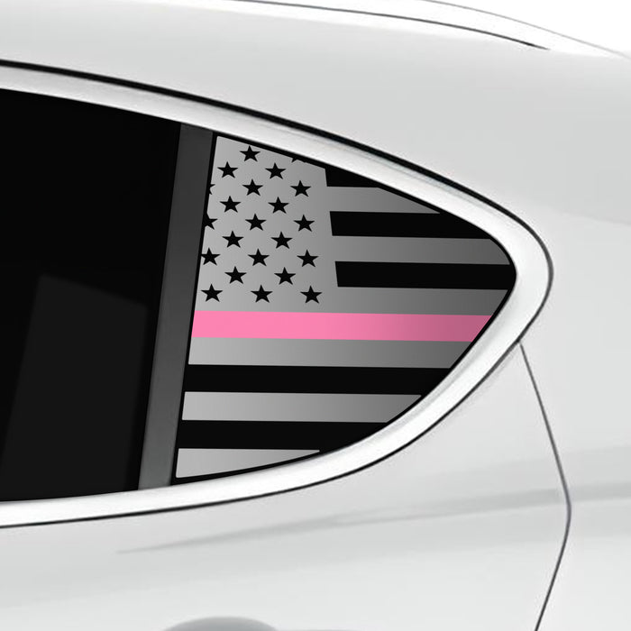 Quarter Window American Flag Vinyl Decal Stickers Fits Alfa Romeo Stelvio 2019 - 2025 - Bogar Tech Designs
