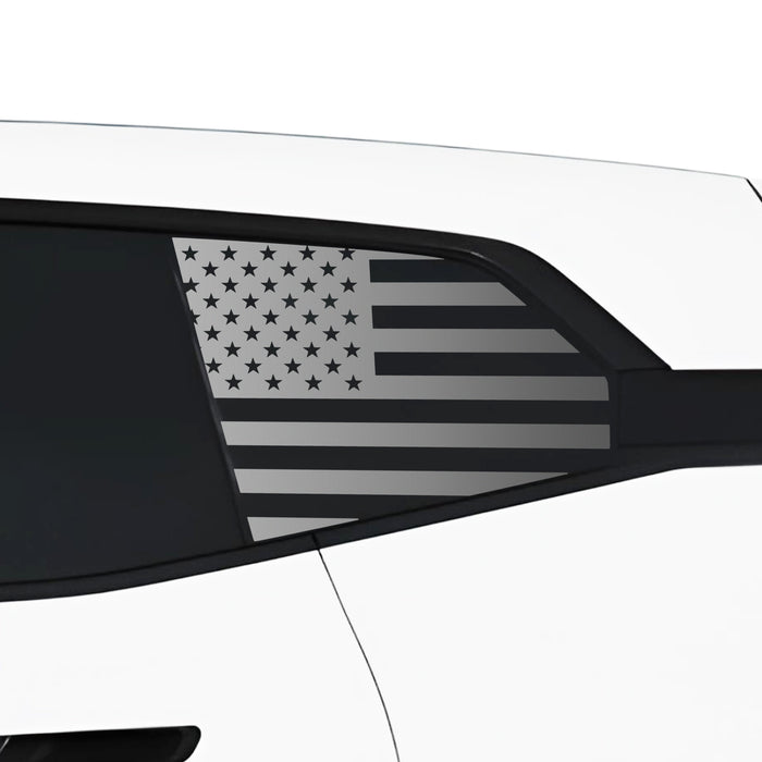 Quarter Window American Flag Vinyl Decal Stickers Fits BMW iX 2022 - 2025 - Bogar Tech Designs