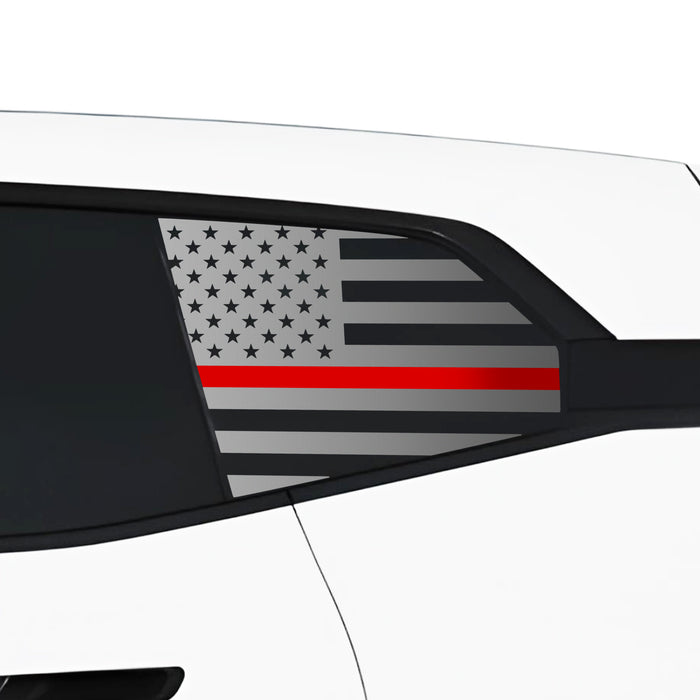 Quarter Window American Flag Vinyl Decal Stickers Fits BMW iX 2022 - 2025 - Bogar Tech Designs