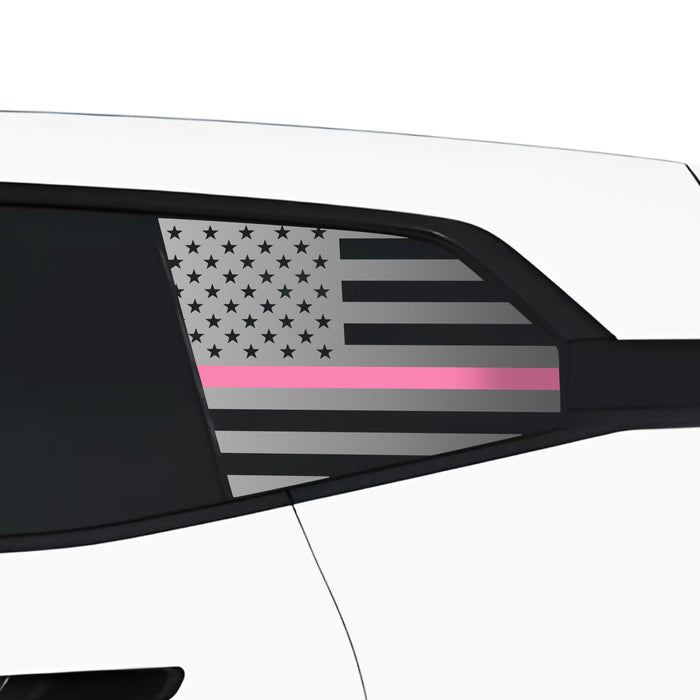 Quarter Window American Flag Vinyl Decal Stickers Fits BMW iX 2022 - 2025 - Bogar Tech Designs