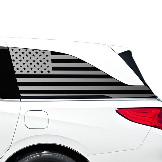 Quarter Window American Flag Vinyl Decal Stickers Fits Honda Odyssey 2018 - 2025 - Bogar Tech Designs