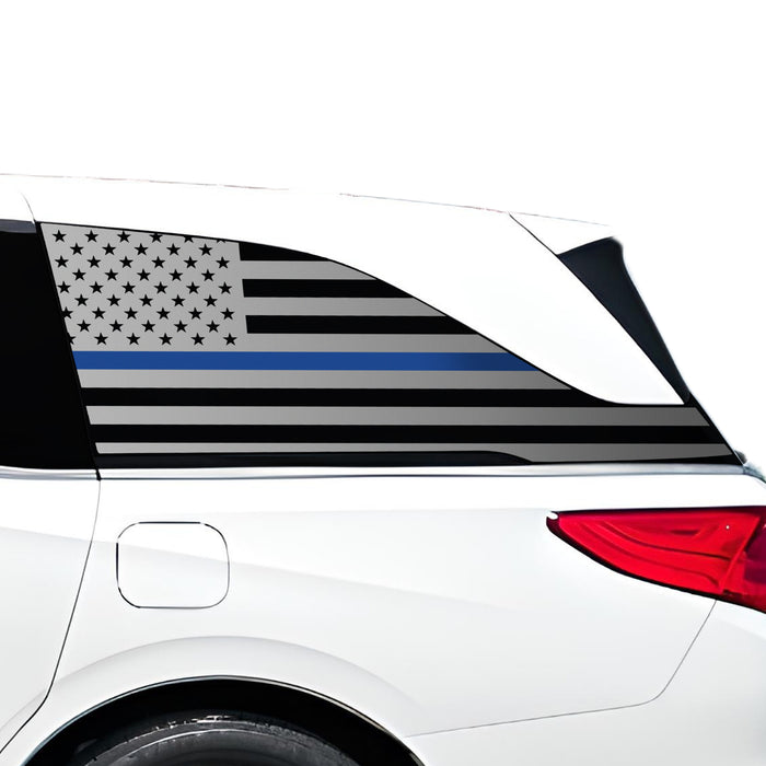 Quarter Window American Flag Vinyl Decal Stickers Fits Honda Odyssey 2018 - 2025 - Bogar Tech Designs