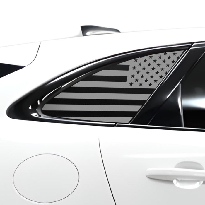 Quarter Window American Flag Vinyl Decal Stickers Fits Jaguar F - Pace 2017 - 2025 - Bogar Tech Designs