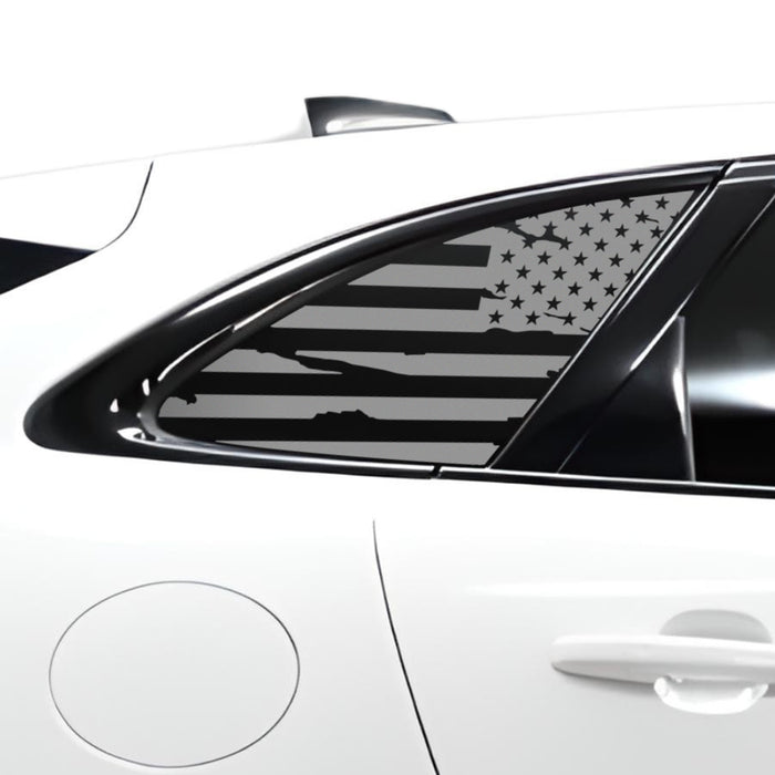 Quarter Window American Flag Vinyl Decal Stickers Fits Jaguar F - Pace 2017 - 2025 - Bogar Tech Designs