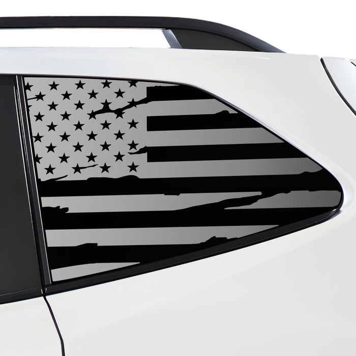 Quarter Window American Flag Vinyl Decal Stickers Fits Subaru Forester 2019 - 2024 - Bogar Tech Designs