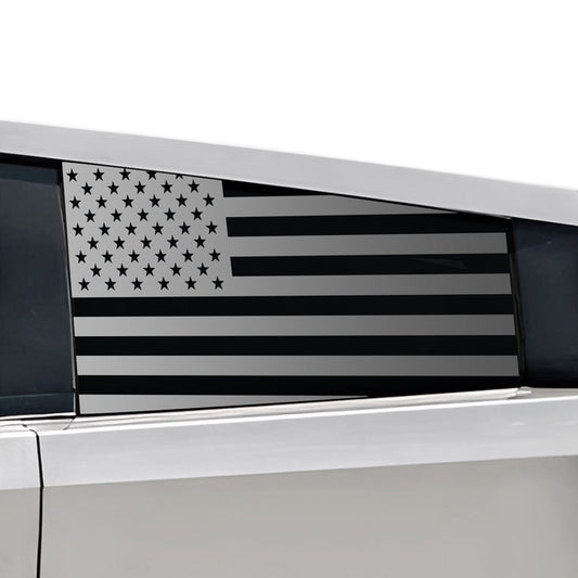 Rear Window American Flag Vinyl Decal Stickers Fits Tesla Cybertruck - Bogar Tech Designs