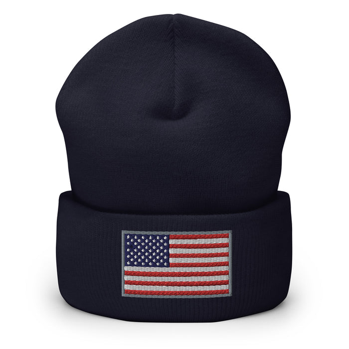 American Flag RWB Beanie