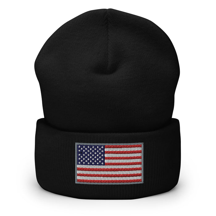 American Flag RWB Beanie
