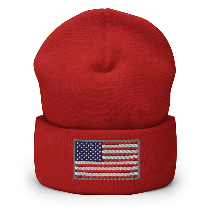 American Flag RWB Beanie